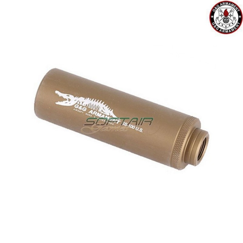Silencer ss-100 crocodile BRONZE 100mm CCW g&g (gg-01030-1)