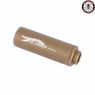 Silenziatore ss-100 crocodile BRONZE 100mm CCW g&g (gg-01030-1)