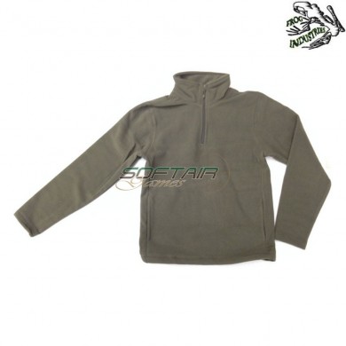 Maglia COMBAT in pile GREEN OLIVE frog industries® (fi-00723-go)