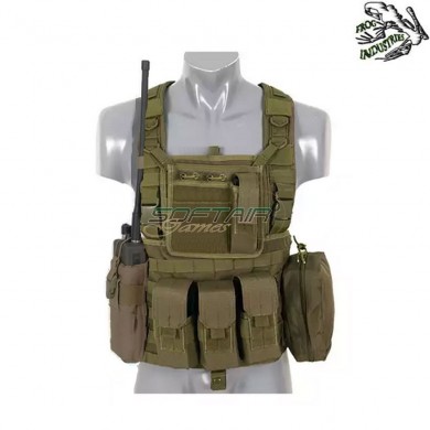 Force Recon Chest Harness OLIVE DRAB frog industries® (fi-9951-od)