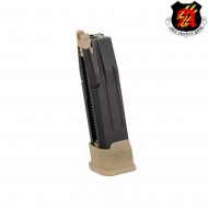 Caricatore a CO2 25bb fondello TAN per sig sauer P320 F17 M17 aeg (aeg-f17co2mag-tan)