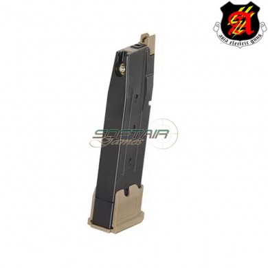 Caricatore a CO2 25bb fondello TAN per sig sauer P320 F17 M17 aeg (aeg-f17co2mag-tan)