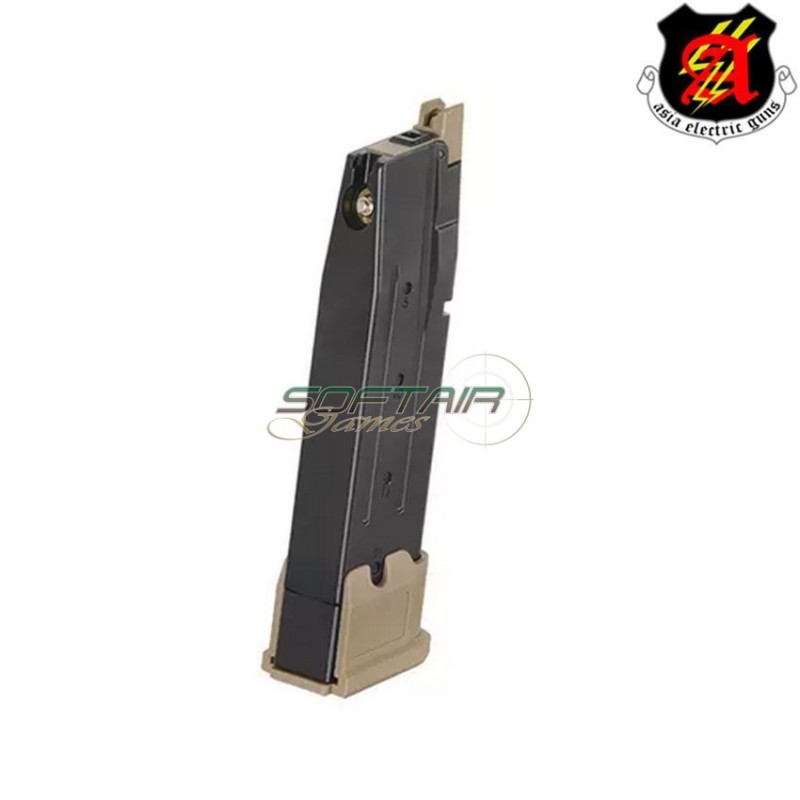 CO2 magazine 25bb TAN base for sig sauer P320 F17 M17 aeg (aeg-f17co2mag-tan)