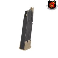 Caricatore a CO2 25bb fondello TAN per sig sauer P320 F17 M17 aeg (aeg-f17co2mag-tan)