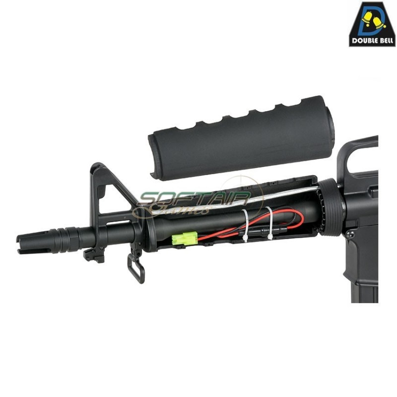 Electric rifle CAR-15 m607 BLACK full metal double bell (db-086) Electric rifle CAR-15 m607 BLACK full metal double bell (db-086)