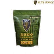 BB bag 0.25gr premium selection WHITE 2500rds elite force (elf-16124) BB bag 0.25gr premium selection WHITE 2500rds elite force (elf-16124)