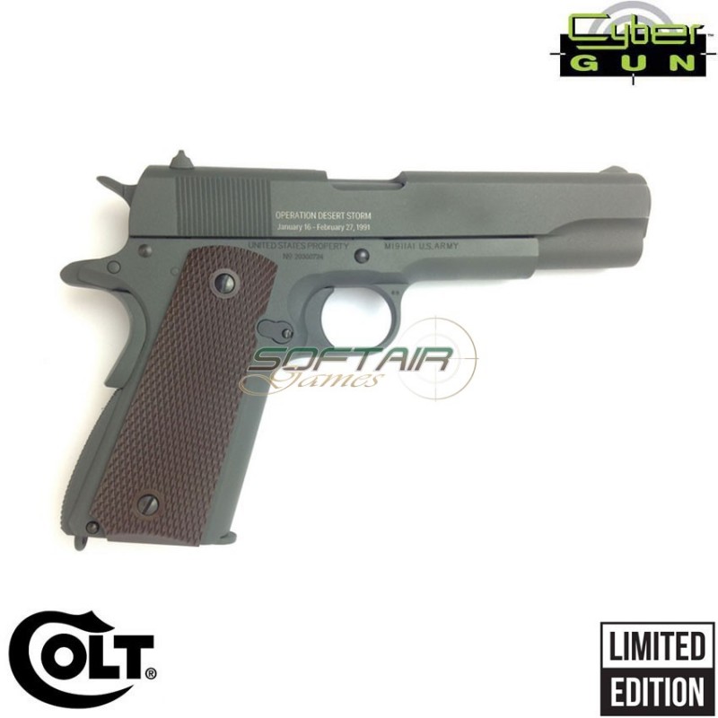 CO2 pistol colt 1911 limited edition "THE GULF WAR" cybergun (180500)