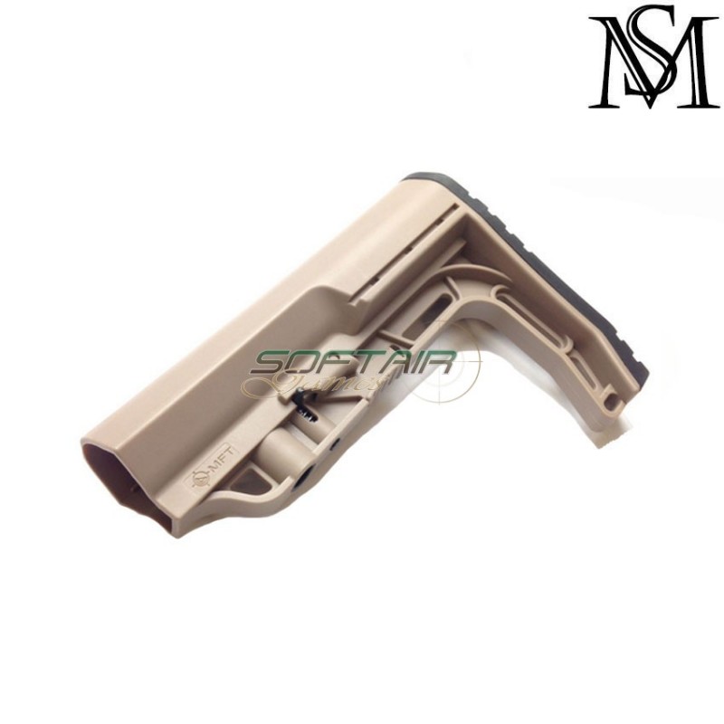 Mft battlelink minimalist style stock DARK EARTH for aeg milsim series (ms-as-g030-de)