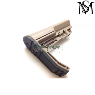 Mft battlelink minimalist style stock DARK EARTH for aeg milsim series (ms-as-g030-de)