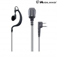 Auricolare/microfono MA21-L PRO per Midland modello padiglione Midland (c1496)