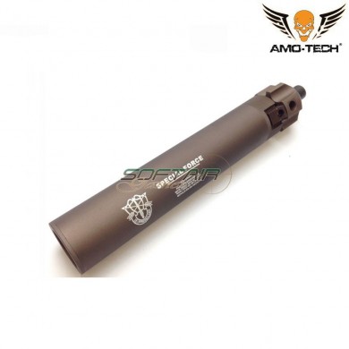 Silenziatore FDE con spegnifiamma 12mm CW per MP7 amo-tech® (amt-ct0436-fde)
