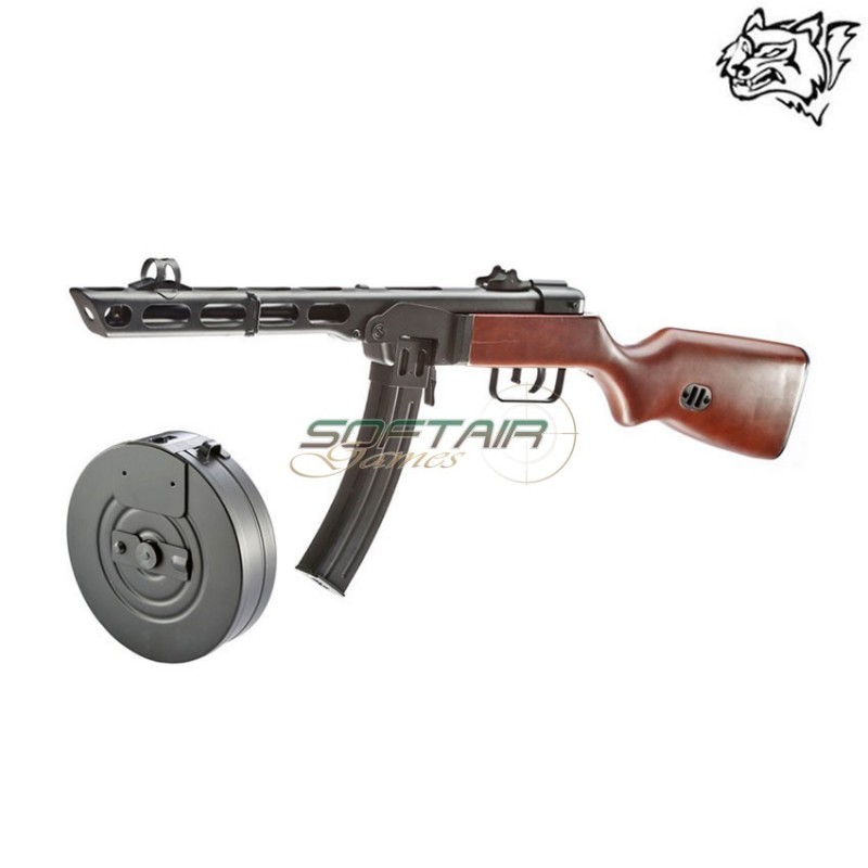 Fucile Elettrico Ppsh Ebb Aeg Blowback REAL WOOD Snow Wolf (sw-swolf012)