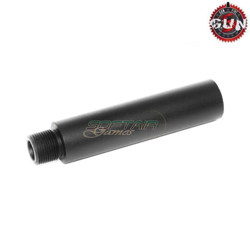 external barrel extension 111mm ccw/ccw black gun five (gf-10001269)