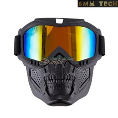 Speedsoft TERROR style BLACK mask COLORFUL lens 6MM TECH (6mmt-43-co)
