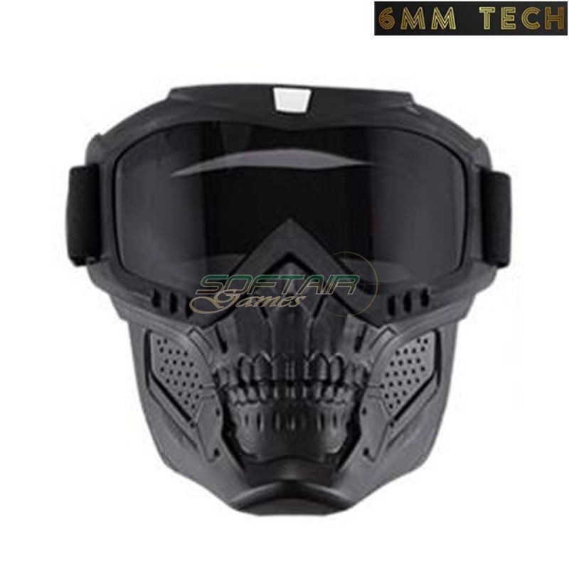 Speedsoft TERROR style BLACK mask BLACK lens 6MM TECH (6mmt-43-bk) Speedsoft TERROR style BLACK mask BLACK lens 6MM TECH (6mmt-43-bk)