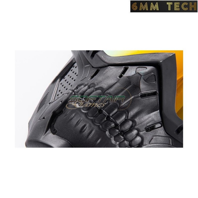 Speedsoft TERROR style BLACK mask SILVER lens 6MM TECH (6mmt-43-sv) Speedsoft TERROR style BLACK mask SILVER lens 6MM TECH (6mmt-43-sv)
