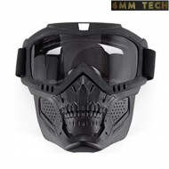 Speedsoft TERROR style BLACK mask CLEAR lens 6MM TECH (6mmt-43-cl) Speedsoft TERROR style BLACK mask CLEAR lens 6MM TECH (6mmt-43-cl)