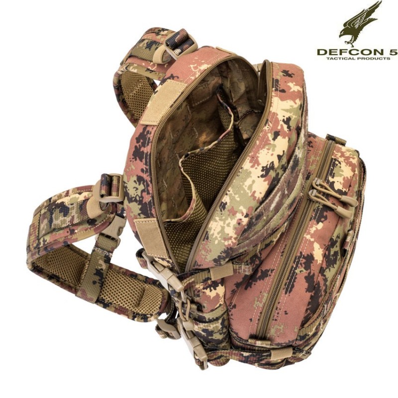 Plate carrier tattico + zaino VEGETATO defcon 5 (d5-bav21-vi)