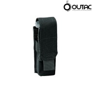 Single Pistol 9mm Magazine Pounch BLACK Outac (ot-pmo1-b)