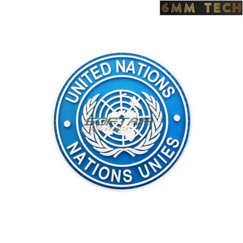 Patch PVC nazioni unite round BLUE 6MM TECH (6mmt-45-bl)