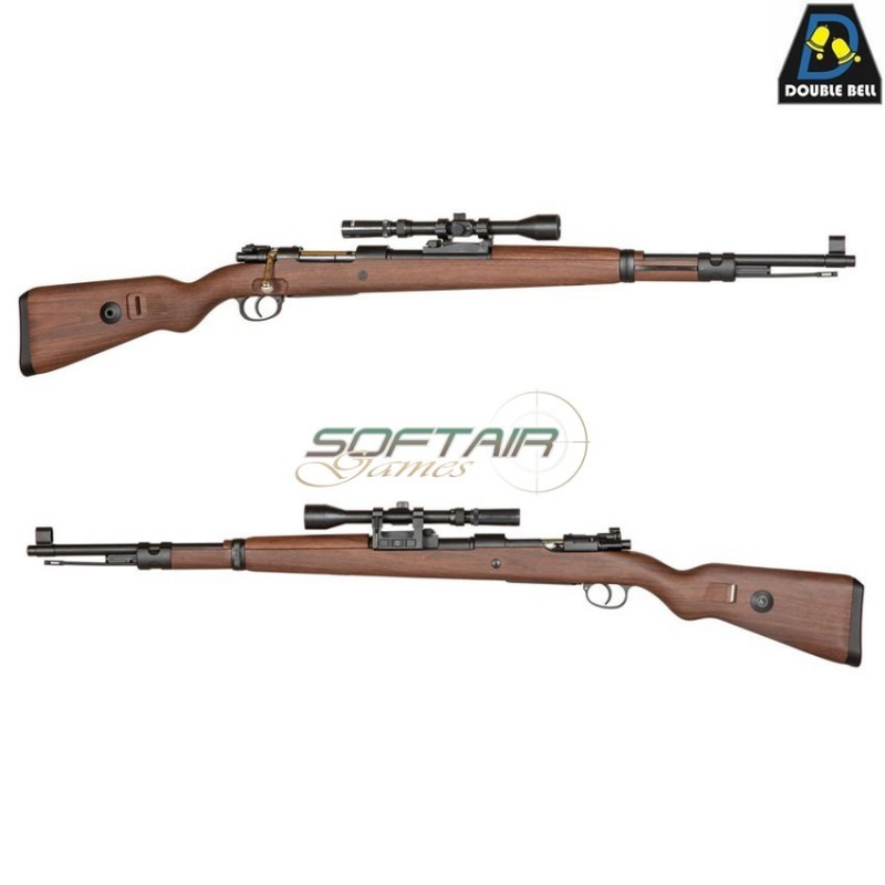 Fucile a molla wwii kar98k sbossolante + ottica double bell (db-031927)