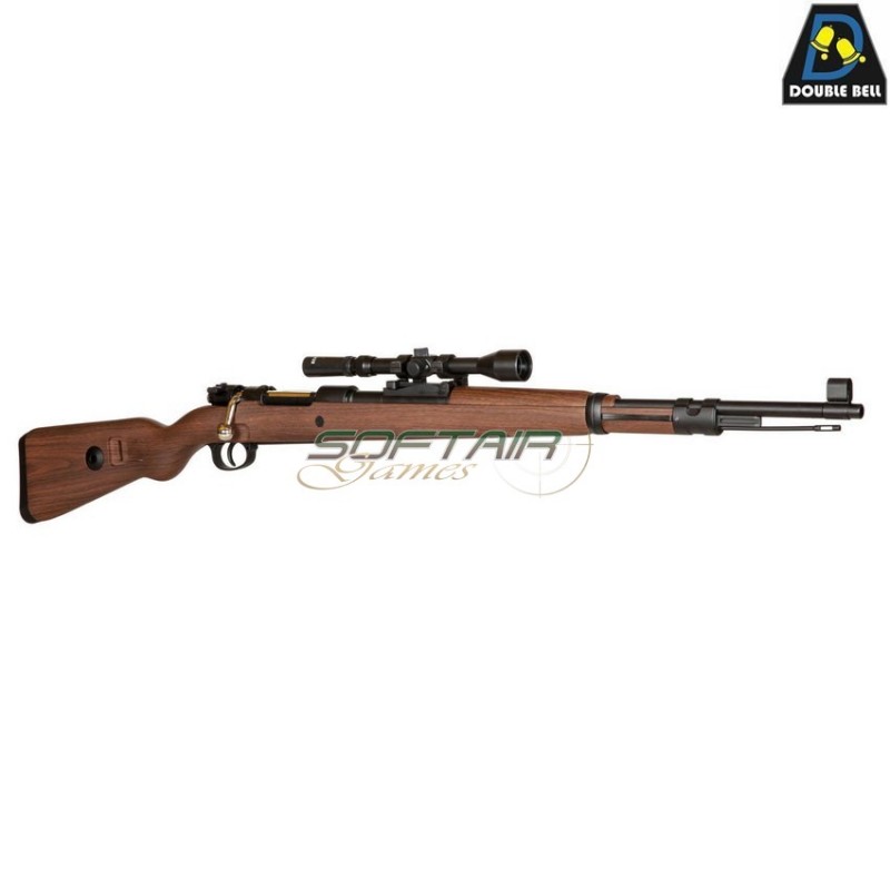 Spring rifle wwii kar98k shell ejecting + scope double bell (db-031927)