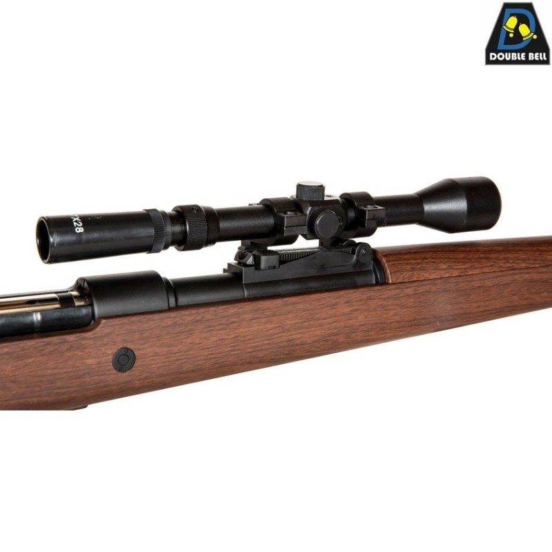 Fucile a molla wwii kar98k sbossolante + ottica double bell (db-031927)