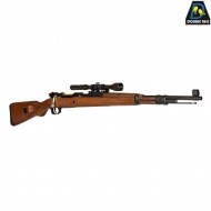 Spring rifle wwii kar98k shell ejecting REAL WOOD + scope double bell (db-031928)