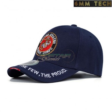 Baseball cap U.S. Marine style BLUE 6MM TECH (6mmt-46-bl)