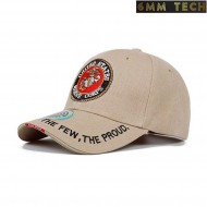 Baseball cap U.S. Marine style TAN 6MM TECH (6mmt-46-tan)