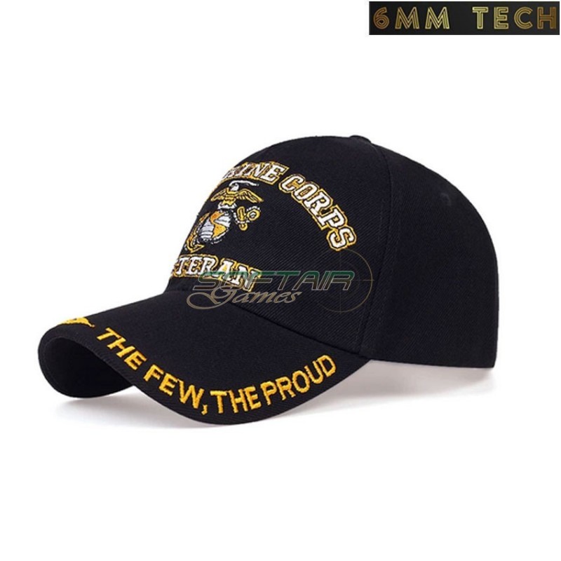 Baseball cap U.S. Veteran style BLACK 6MM TECH (6mmt-47-bk) Baseball cap U.S. Veteran style BLACK 6MM TECH (6mmt-47-bk)