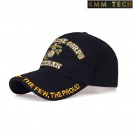 Baseball cap U.S. Veteran style NERO 6MM TECH (6mmt-47-bk)