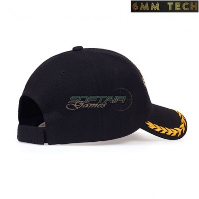 Baseball cap U.S. Veteran style NERO 6MM TECH (6mmt-47-bk)