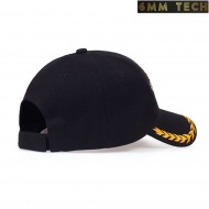 Baseball cap U.S. Veteran style NERO 6MM TECH (6mmt-47-bk)