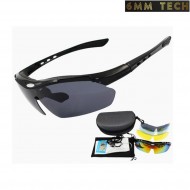 Kit occhiale CYCLE style NERO 6MM TECH (6mmt-49-bk)