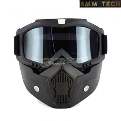 Speedsoft style BLACK mask BLACK lens 6MM TECH (6mmt-11-bk)