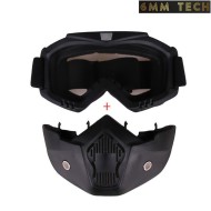 Speedsoft style NERA mask BLACK lens 6MM TECH (6mmt-11-bk)