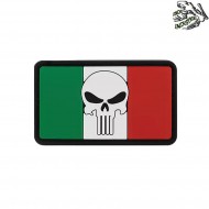 Patch 3d pvc flag skull ITALY frog industries® (fi-ita-skull-flag)