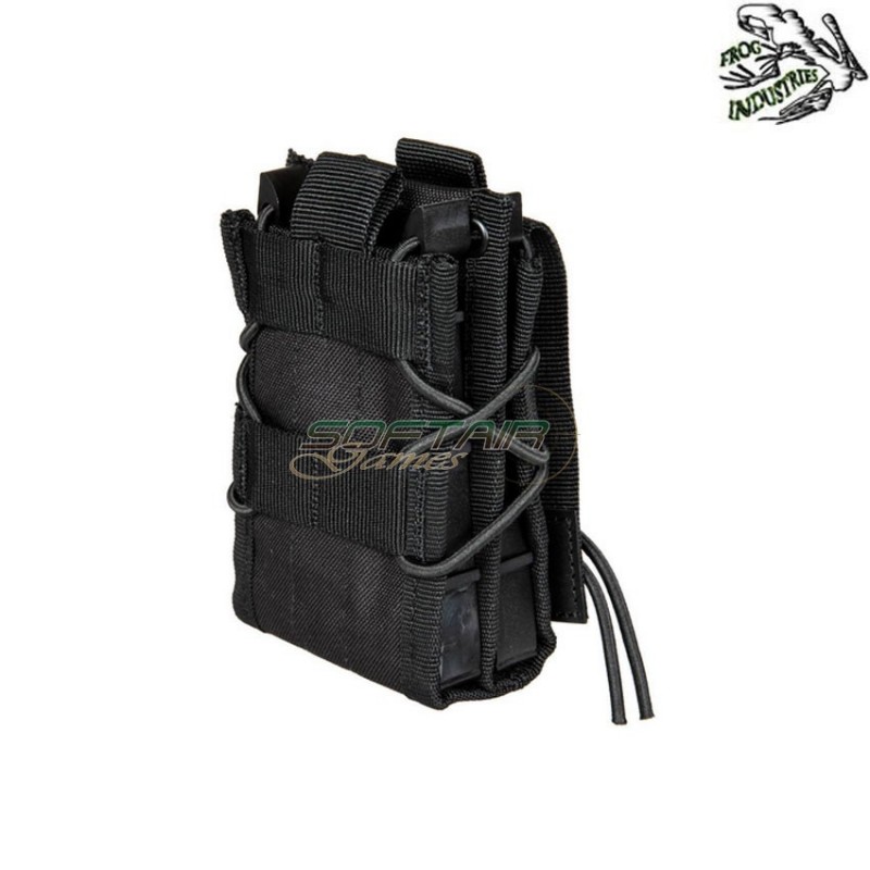 Double shingle magazine taco pouch BLACK frog industries® (fi-033059-bk)