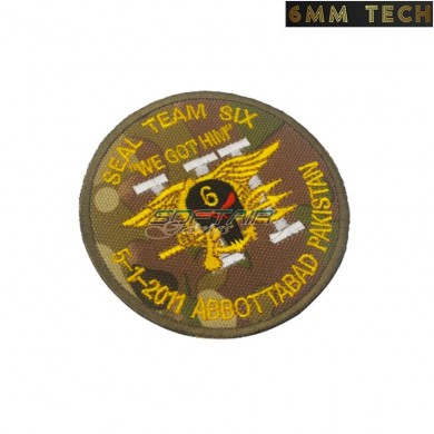 Embroidered patch Seal Team Six "We got Him" 5-1-2011 Abbottabad Pakistan 6MM TECH (6mmt-50)