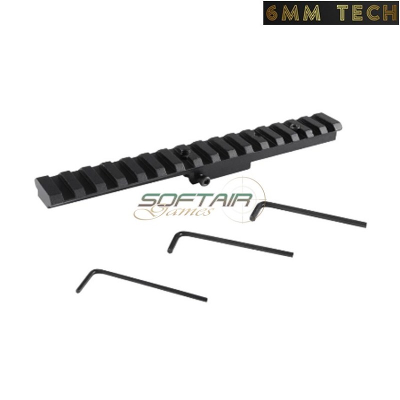 20mm tactical rail 16 slots for mosin nagant 6MM TECH (6mmt-52-bk)