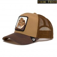 Baseball cap LION KING style BROWN 6MM TECH (6mmt-53-br)