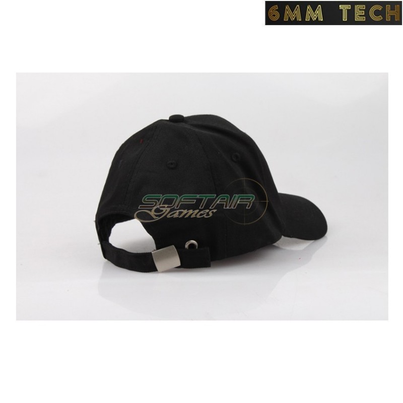 Baseball cap NYC 1985 USA style NERO 6MM TECH (6mmt-61-bk)