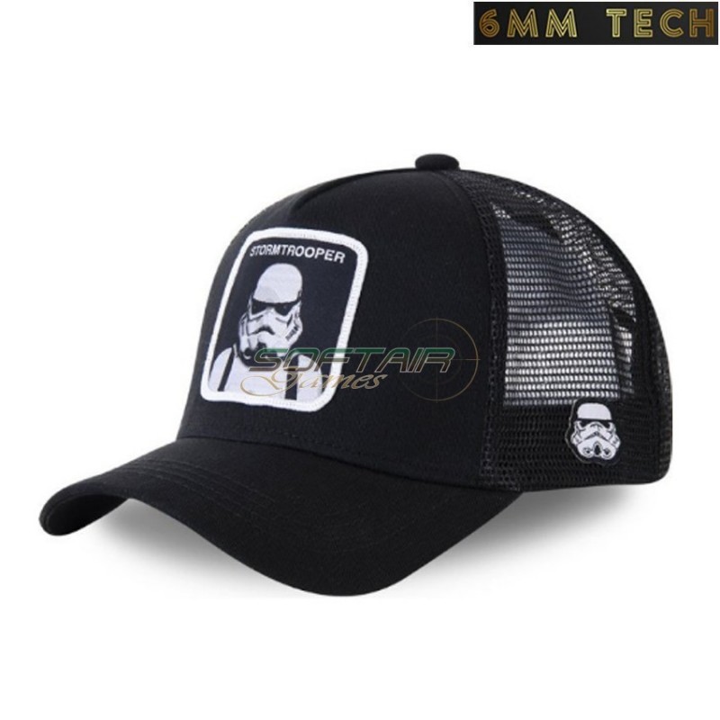 Baseball cap STORMTROOPER style NERO 6MM TECH (6mmt-64-bk)
