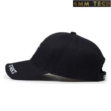 Baseball cap SWAT EAGLE style BLACK 6MM TECH (6mmt-70-bk)
