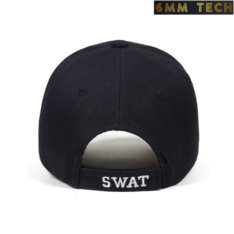 Baseball cap SWAT EAGLE style BLACK 6MM TECH (6mmt-70-bk)
