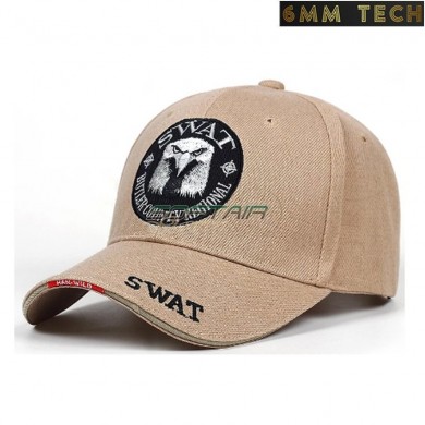Baseball cap SWAT EAGLE style TAN 6MM TECH (6mmt-70-tan)
