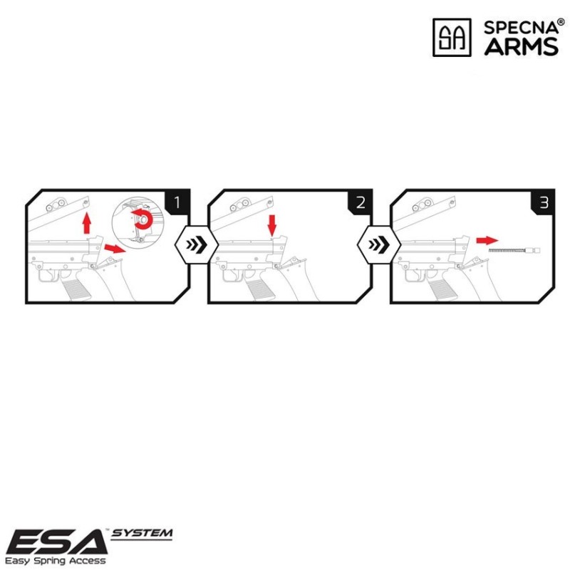 Mitragliatrice elettrica sa-249 MK2 CORE™ black specna arms® (spe-01-028611)