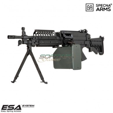 Electric machine gun sa-249 MK46 MOD0 CORE™ black specna arms® (spe-01-028609)