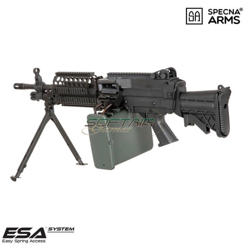 Electric machine gun sa-249 MK46 MOD0 CORE™ black specna arms® (spe-01-028609)